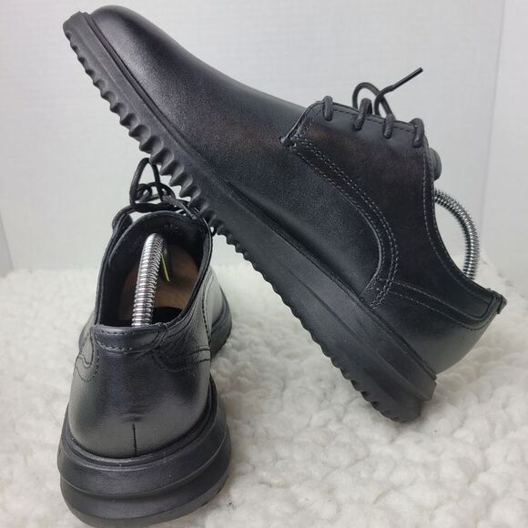 Cole Haan Grand+ Plain Toe Men\'s 8.5 Oxford Black Leather Shoes C38222 main image 4